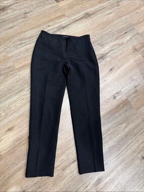 J. McLaughlin Silk and Wool Black Ankle Cropped Dress Pants